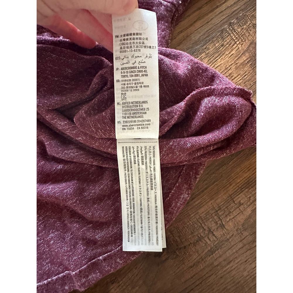 Abercrombie Kids Girls Sweater Top Long Sleeve Maroon, Size 15/16. EUC! - Picture 7 of 8
